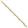 14k Yellow Gold and 14k White Gold Polished and Textured Fancy Link Bracelet
