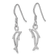 Rhodium Over Sterling Silver Polished Dolphin Dangle Earrings