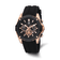 Charles Hubert Men's Stainless Steel Chronograph Black Dial Watch