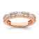 14K Rose Gold Diamond Wedding Band 1.01ctw