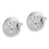 Rhodium Over Sterling Silver Polished Sand Dollar Post Earrings