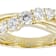 Lab-Grown Diamond Graduated Crossover Ring 1ctw In 14K Gold Over
Sterling Silver