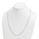 Rhodium Over Sterling Silver 1.6mm Snake 20 Inch Chain