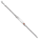 Rhodium Over 14k White Gold Medical Red Enamel Flat Curb Link ID Bracelet