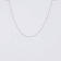 Platinum 950 Over Sterling Silver Thin 16 Inch with 2 Inch Extension
Cable Chain Necklace