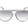 Guess Grey Aviator Frame / Gradient Smoke Lens Sunglasses
