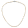 Rhodium Over Sterling Silver 4-5mm White Rice FWC Pearl Children's Necklace