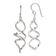 Sterling Silver Polished Corkscrew Twisted Dangle Earrings