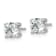 14K White Gold Lab Grown Diamond 1 3/8ctw VS/SI GH 4 Prong Earrings