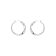 White Cubic Zirconia Rhodium Over Sterling Silver Hoop Earrings 1.81ctw