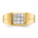 10K Yellow Gold Men's Cubic Zirconia Ring