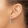 Rhodium Over 14K White Gold Lab Grown Diamond SI1/SI2, G H I, Hoop Earrings