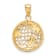 14k Yellow Gold Polished Globe Pendant