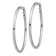 Rhodium Over 14k White Gold Polished 2 1/16" Round Hoop Earrings