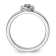 Sterling Silver Stackable Expressions Citrine Heart Ring 0.07ctw