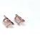 14K Rose Gold Over Sterling Silver Amethyst Round Drop Earrings