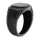 Stainless Steel Polished Black IP-plated with Black Cubic Zirconia
Signet Ring