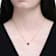 Ruby Color CZ Heart Solitaire Necklace In 14K Gold Over Brass