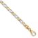 10k Yellow Gold and 10k White Gold 4.8mm Hand Polished Fancy Link Bracelet