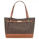Michael Kors Reed Large Belted Tote Shoulder Handbag in Exotic Brown
