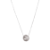 Gray Cultured Carved Freshwater Pearl Necklace In 14K White Gold