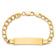 10k Yellow Gold Curb Link ID Bracelet