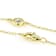 DaInty Moissanite Station Necklace In 14K Gold Over Sterling Silver
