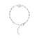 Cultured Pearl Paperclip Chain Bracelet in Sterling Silver