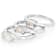 Moissanite Stackable Ring Set In Platinum-Enhanced Sterling Silver
2.88ctw Diamond Equivalent Weight