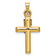 14k Yellow Gold Crucifix Pendant
