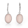 Rose Agate Rhodium Over Sterling Silver Earrings 10.00ctw