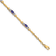 14k Yellow Gold and Rhodium Over 14k Yellow Gold Diamond and Tanzanite Bracelet