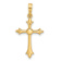 14k Yellow Gold Fancy Cross Charm
