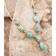 Barse Turquoise Roped Statement Y-Necklace In Bronze