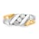14K Two-tone Yellow and White Gold Lab Grown Diamond SI1/SI2, G H I,
Men's Ring