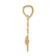14K Two-tone Gold  Textured Mom in Heart Pendant
