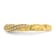 14K Yellow Gold Twisted Diamond Wedding Band 0.2ctw