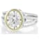 Two-Tone Moissanite Oval Solitaire Ring In 14K Gold And
Platinum-Enhanced Sterling Silver 4.20ct DEW