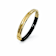 14K Gold Over Brass Black Ridge Acrylic Hinge Bangle
