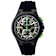Bulova Men's Maquina Black Dial, Black Rubber Strap Watch