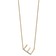 14k Yellow Gold and Rhodium Over 14k Yellow Gold Sideways Diamond
Initial E Pendant 18 Inch Necklace