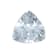 White Sapphire Loose Gemstone 7mm Trillion 1.49ct
