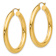 14k Yellow Gold Polished 1 9/16" Hoop Earrings