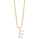 Gold Tone Sterling Silver 3-5.5mm Freshwater Cultured Pearl LETTER E
18-inch Necklace