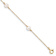 14k Yellow Gold Children's 5-6mm White Round Freshwater Cultured Pearl
3-station Bracelet