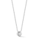 Sterling Statements Rhodium Over Sterling Silver Round CZ Solitaire
Necklace with Bead Chain