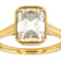 Timeless Emerald-Cut Moissanite Solitaire Ring In 14K Gold Over Sterling Silver
