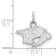 Rhodium Over Sterling Silver NHL LogoArt Nashville Predators Extra Small Pendant