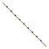 14k Yellow Gold and Rhodium Over 14k Yellow Gold Diamond and Oval
Sapphire Bracelet