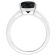 12x8mm Pear Shape Black Onyx Rhodium Over Sterling Silver Ring